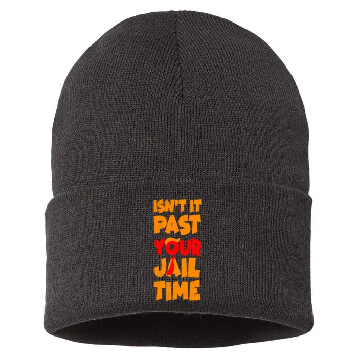 Isnt It Past Your Jail Time Anti Trump Sustainable Knit Beanie