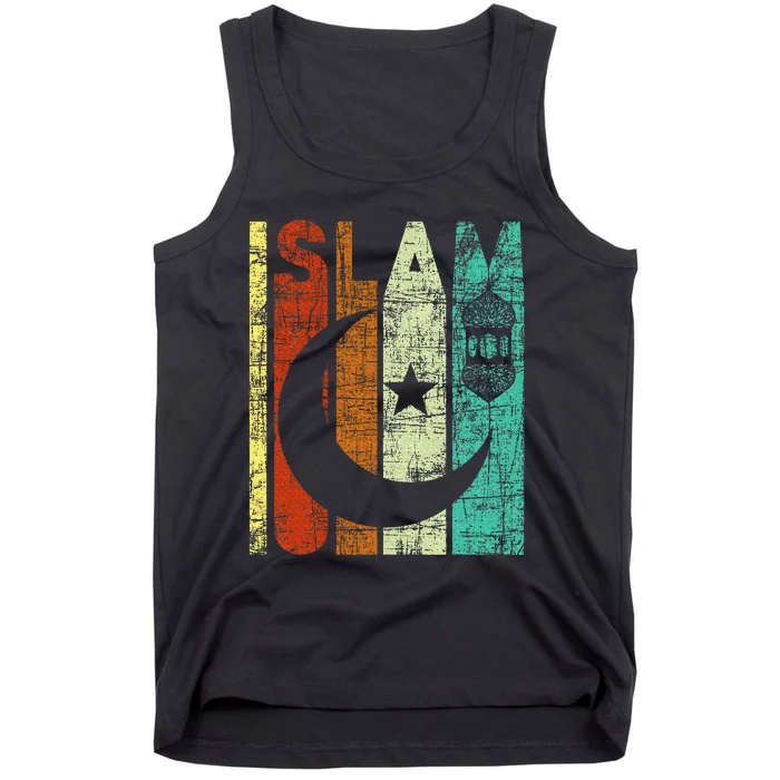 Islam Islamic Religion Allah Muslim Ramadan Arabic Tank Top