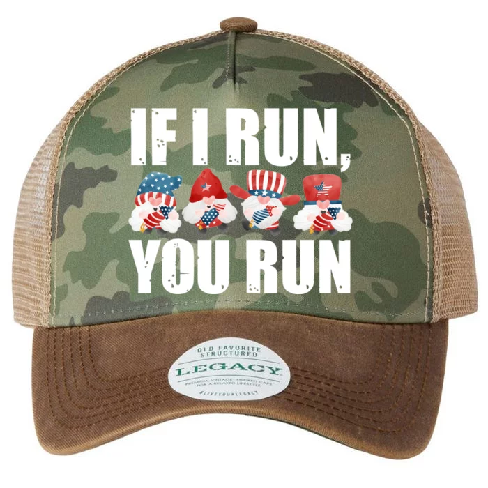 If I Run You Run Fireworks Director Usa Gift Legacy Tie Dye Trucker Hat