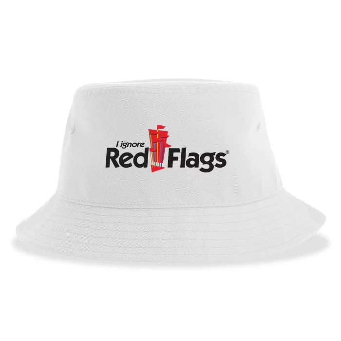 I Ignore Red Flags Sustainable Bucket Hat