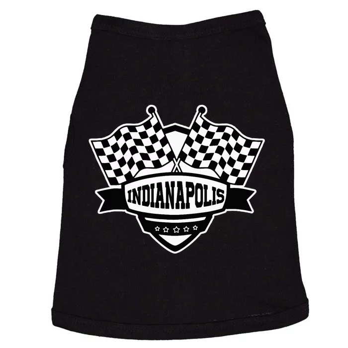 Indianapolis Indiana Racing Checkered Flag Doggie Tank