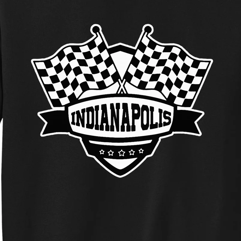 Indianapolis Indiana Racing Checkered Flag Sweatshirt