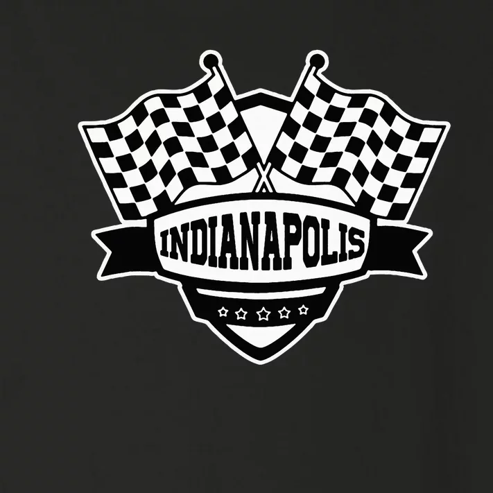 Indianapolis Indiana Racing Checkered Flag Toddler Long Sleeve Shirt