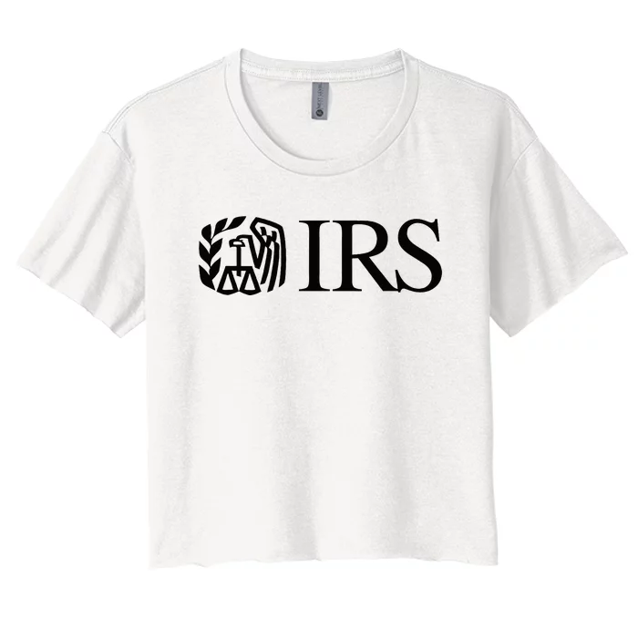 Irs Internal Revenue Service Women's Crop Top Tee