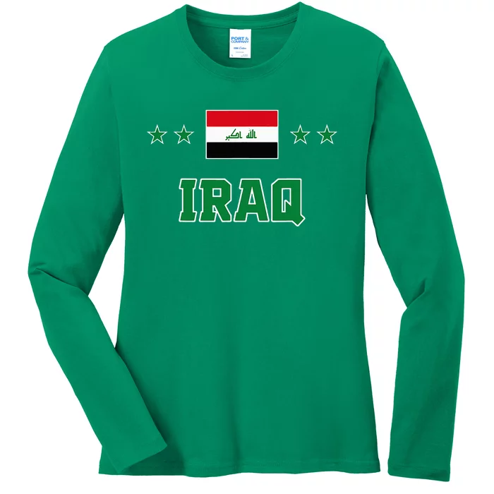 Iraq Ladies Long Sleeve Shirt