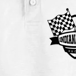 Indianapolis Indiana Racing Checkered Flag Dry Zone Grid Performance Polo