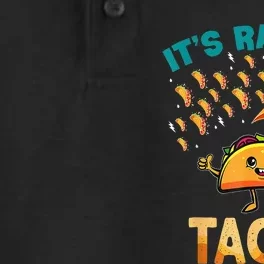 It Is Raining Tacos Funny Taco Kids Dry Zone Grid Performance Polo