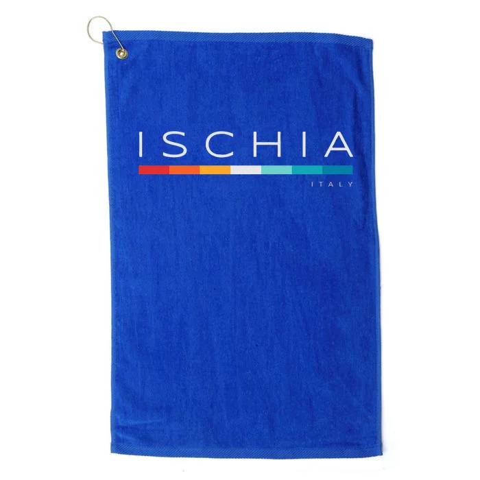 Ischia Italy Retro Platinum Collection Golf Towel