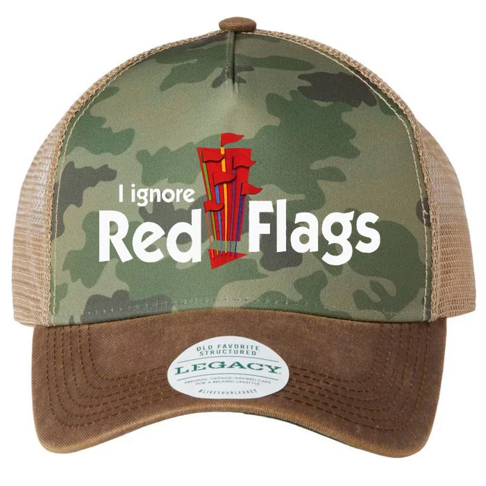 I Ignore Red Flags Legacy Tie Dye Trucker Hat