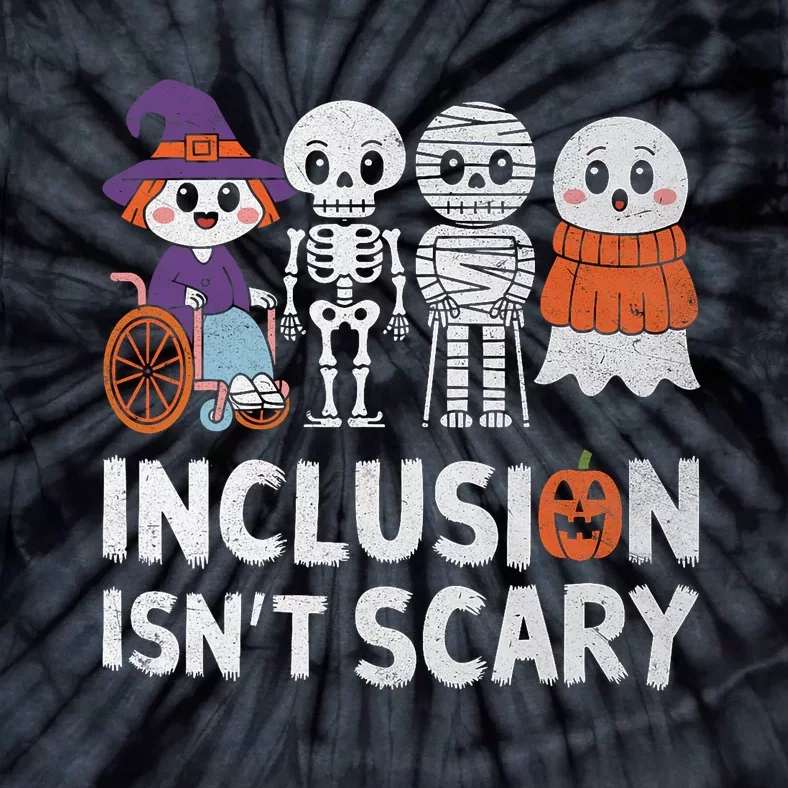 Inclusion IsnT Scary Ghost Mummy Halloween Slp Sped Teacher Tie-Dye T-Shirt