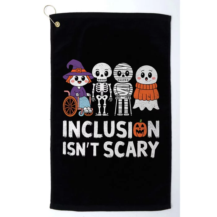 Inclusion IsnT Scary Ghost Mummy Halloween Slp Sped Teacher Platinum Collection Golf Towel