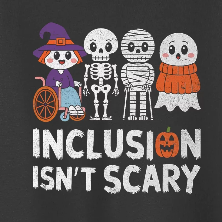 Inclusion IsnT Scary Ghost Mummy Halloween Slp Sped Teacher Toddler T-Shirt