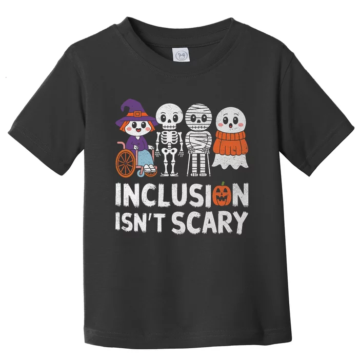 Inclusion IsnT Scary Ghost Mummy Halloween Slp Sped Teacher Toddler T-Shirt