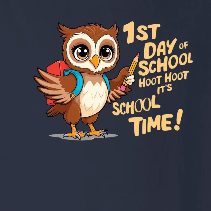 It Is School Time Funny First Day Of School Gift Toddler Long Sleeve Shirt