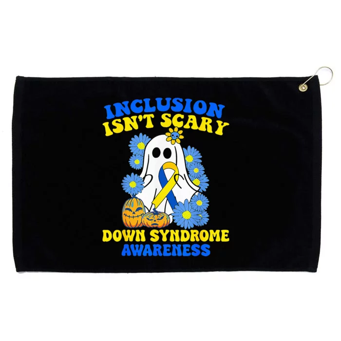 Inclusion Isnt Scary Halloween Ghost Down Syndrome Awareness Grommeted Golf Towel