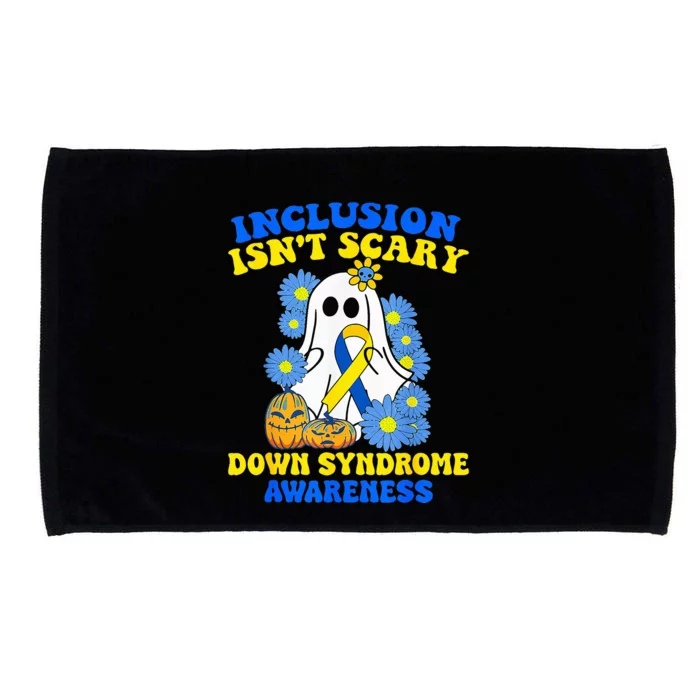 Inclusion Isnt Scary Halloween Ghost Down Syndrome Awareness Microfiber Hand Towel