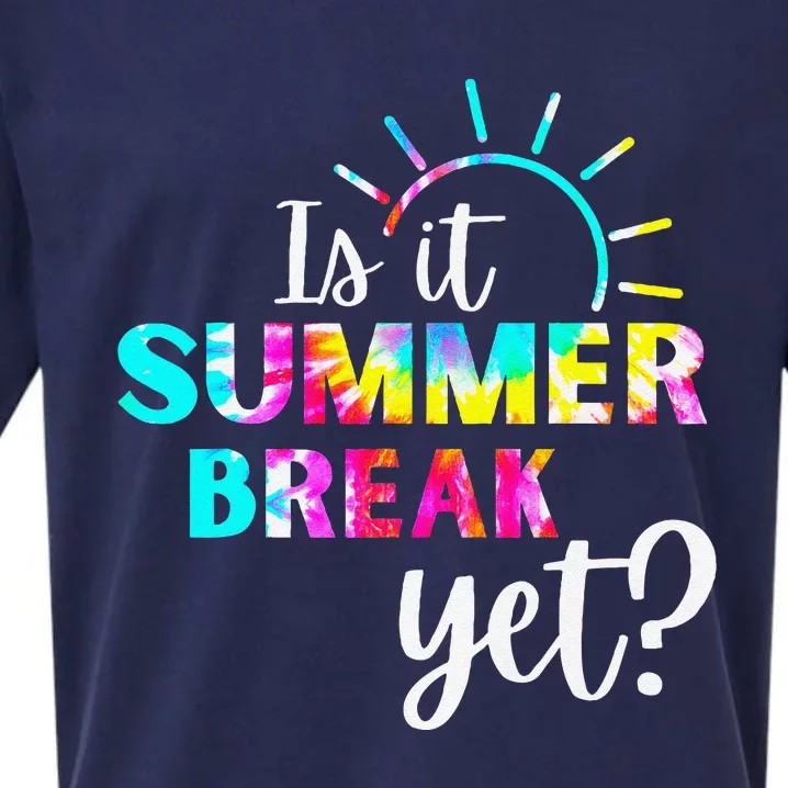 Is It Summer Break Yet Teacher Appreciation Sueded Cloud Jersey T-Shirt