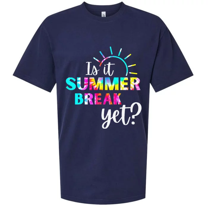 Is It Summer Break Yet Teacher Appreciation Sueded Cloud Jersey T-Shirt