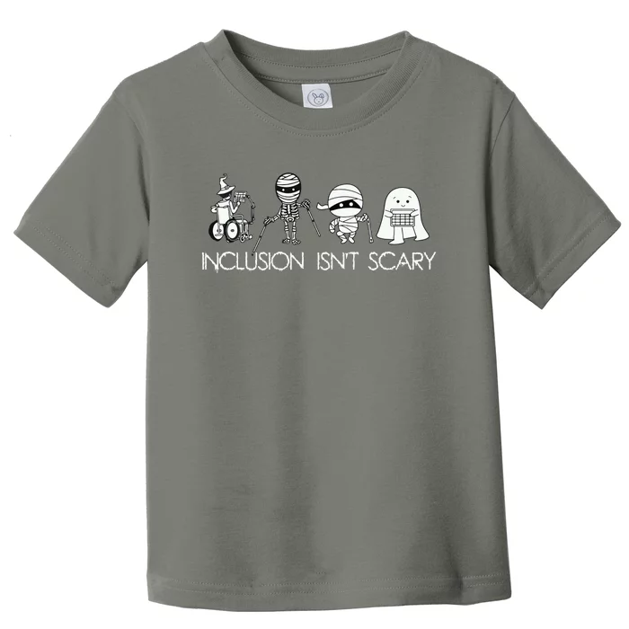 Inclusion IsnT Scary Slp Halloween Sped Teacher Ghost Mummy Toddler T-Shirt