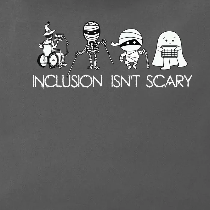 Inclusion IsnT Scary Slp Halloween Sped Teacher Ghost Mummy Zip Tote Bag