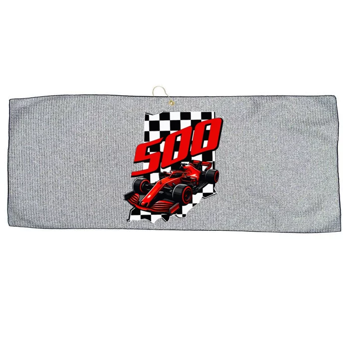 Indianapolis Indiana State 500 Race Car Large Microfiber Waffle Golf Towel