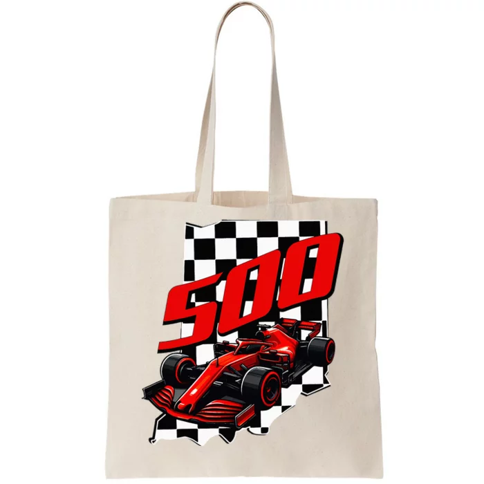 Indianapolis Indiana State 500 Race Car Tote Bag