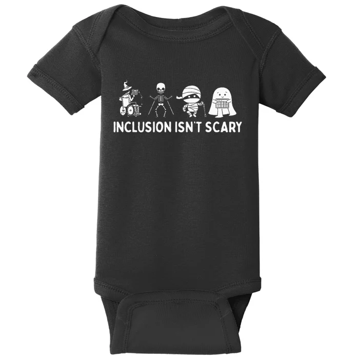 Inclusion IsnT Scary Mummy Boo Ghost Halloween Baby Bodysuit