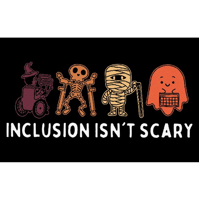 Inclusion IsnT Scary Cute Boo Lovely Ghost Halloween Bumper Sticker