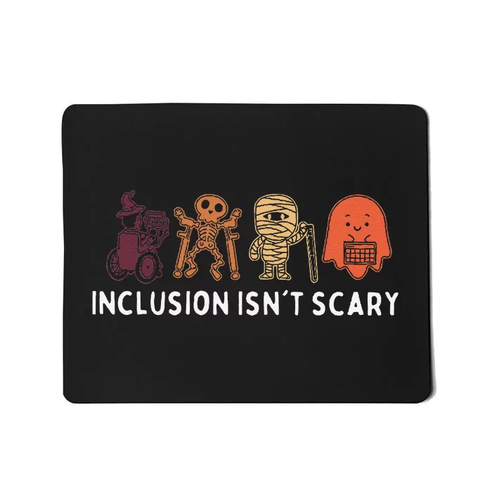 Inclusion IsnT Scary Cute Boo Lovely Ghost Halloween Mousepad