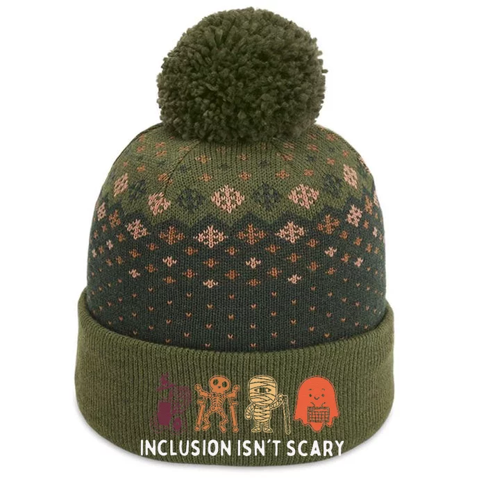 Inclusion IsnT Scary Cute Boo Lovely Ghost Halloween The Baniff Cuffed Pom Beanie