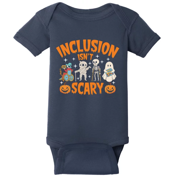 Inclusion IsnT Scary Halloween Awareness Funny Halloween Characters Costume Baby Bodysuit