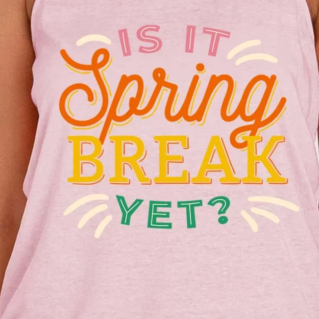 Is It Spring Break Yet Women's Knotted Racerback Tank