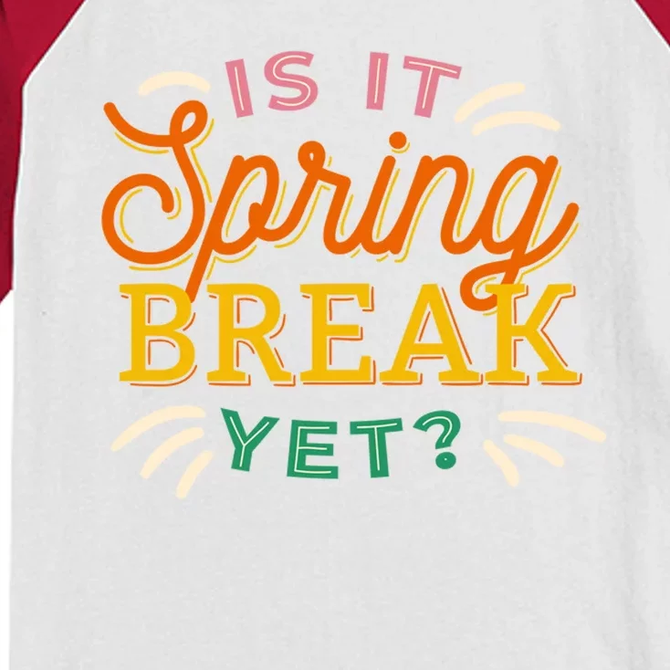 Is It Spring Break Yet Kids Colorblock Raglan Jersey