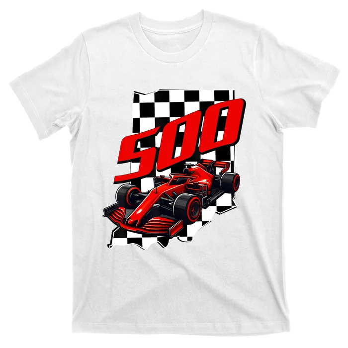 Indianapolis Indiana State 500 Race Car Formula Racing Car T-Shirt