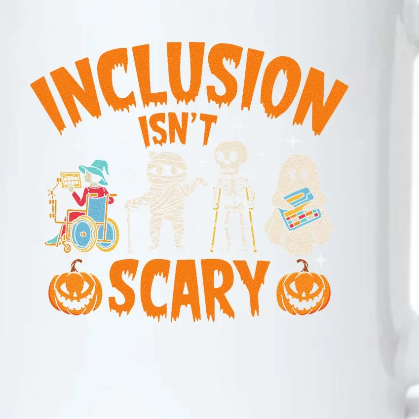 Inclusion Isnt Scary Halloween Awareness Gift Black Color Changing Mug