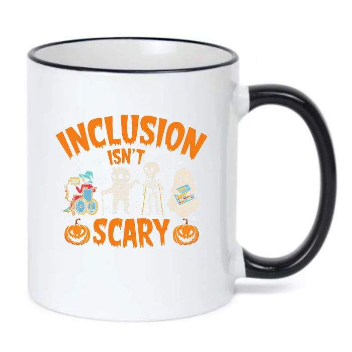 Inclusion Isnt Scary Halloween Awareness Gift Black Color Changing Mug