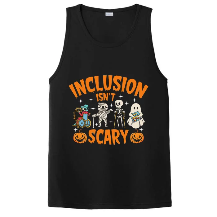 Inclusion Isnt Scary Halloween Awareness Gift Performance Tank