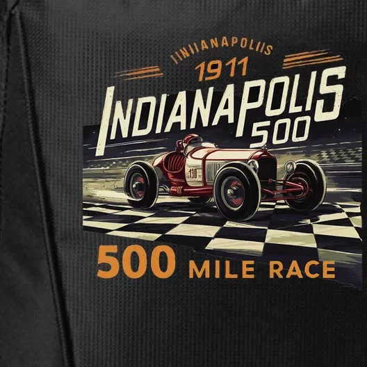 Indianapolis Indiana State 500 Race Car Formula Racing Car City Backpack