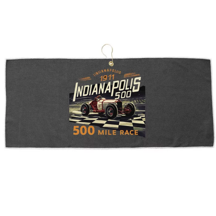 Indianapolis Indiana State 500 Race Car Formula Racing Car Large Microfiber Waffle Golf Towel