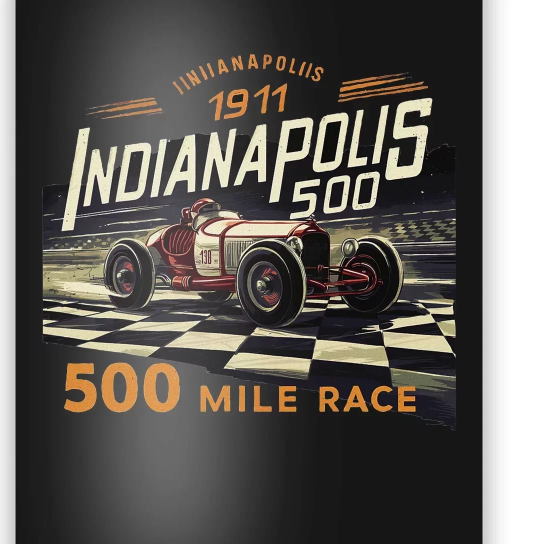 Indianapolis Indiana State 500 Race Car Formula Racing Car Poster