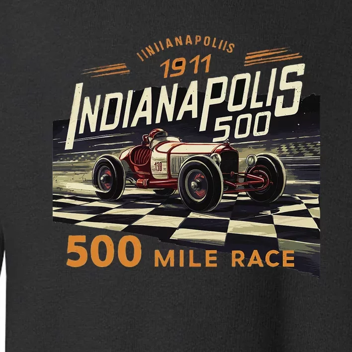 Indianapolis Indiana State 500 Race Car Formula Racing Car Toddler Sweatshirt