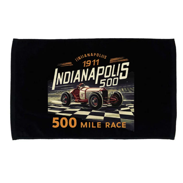 Indianapolis Indiana State 500 Race Car Formula Racing Car Microfiber Hand Towel