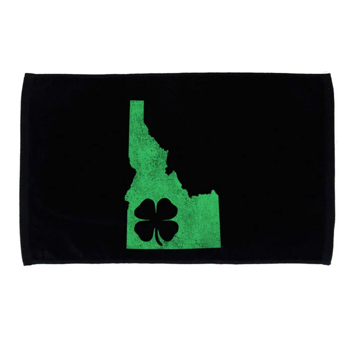 Idaho Irish Shamrock St Patrick's Day Saint Paddy's Gift Great Gift Microfiber Hand Towel