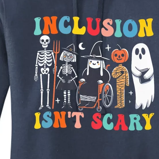 Inclusion IsnT Scary Slp Halloween Sped Teacher Ghost Mummy Women's Pullover Hoodie