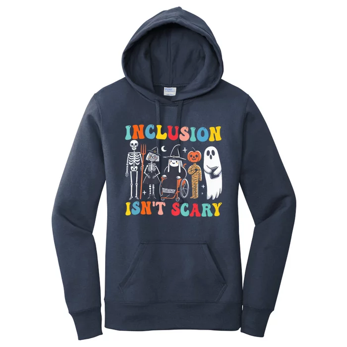 Inclusion IsnT Scary Slp Halloween Sped Teacher Ghost Mummy Women's Pullover Hoodie