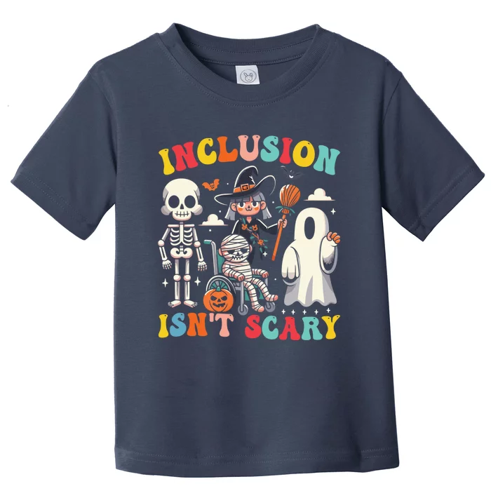 Inclusion IsnT Scary Slp Halloween Sped Teacher Ghost Mummy Toddler T-Shirt