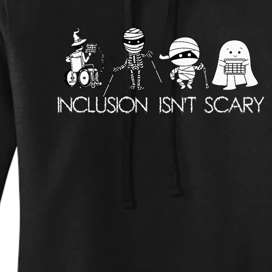 Inclusion IsnT Scary Slp Halloween Sped Teacher Ghost Mummy Women's Pullover Hoodie