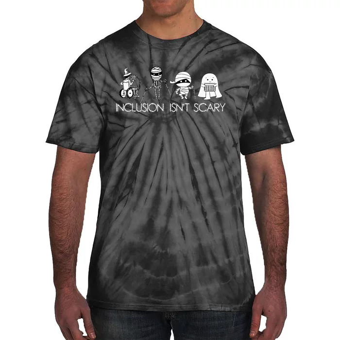 Inclusion IsnT Scary Slp Halloween Sped Teacher Ghost Mummy Tie-Dye T-Shirt