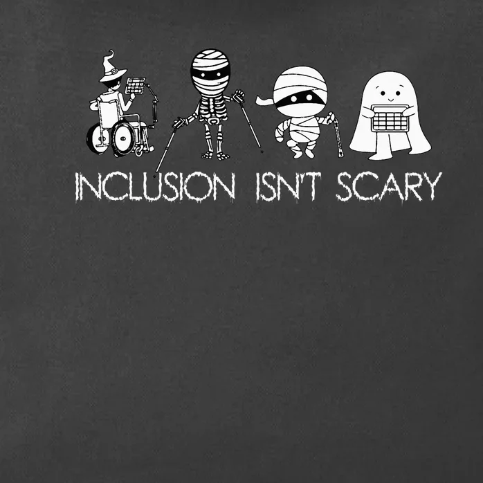 Inclusion IsnT Scary Slp Halloween Sped Teacher Ghost Mummy Zip Tote Bag