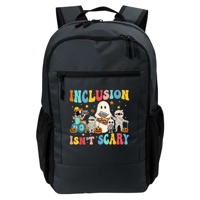 Inclusion IsnT Scary Teacher Skeleton Ghost Cute Halloween Daily Commute Backpack